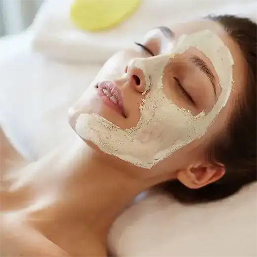 Woman getting beauty procedure